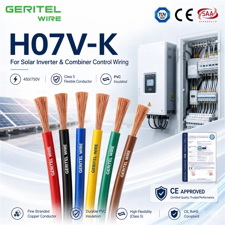 プロフェッショナル電気アセンブリ用のフレキシブル パネル ワイヤ H07V-K